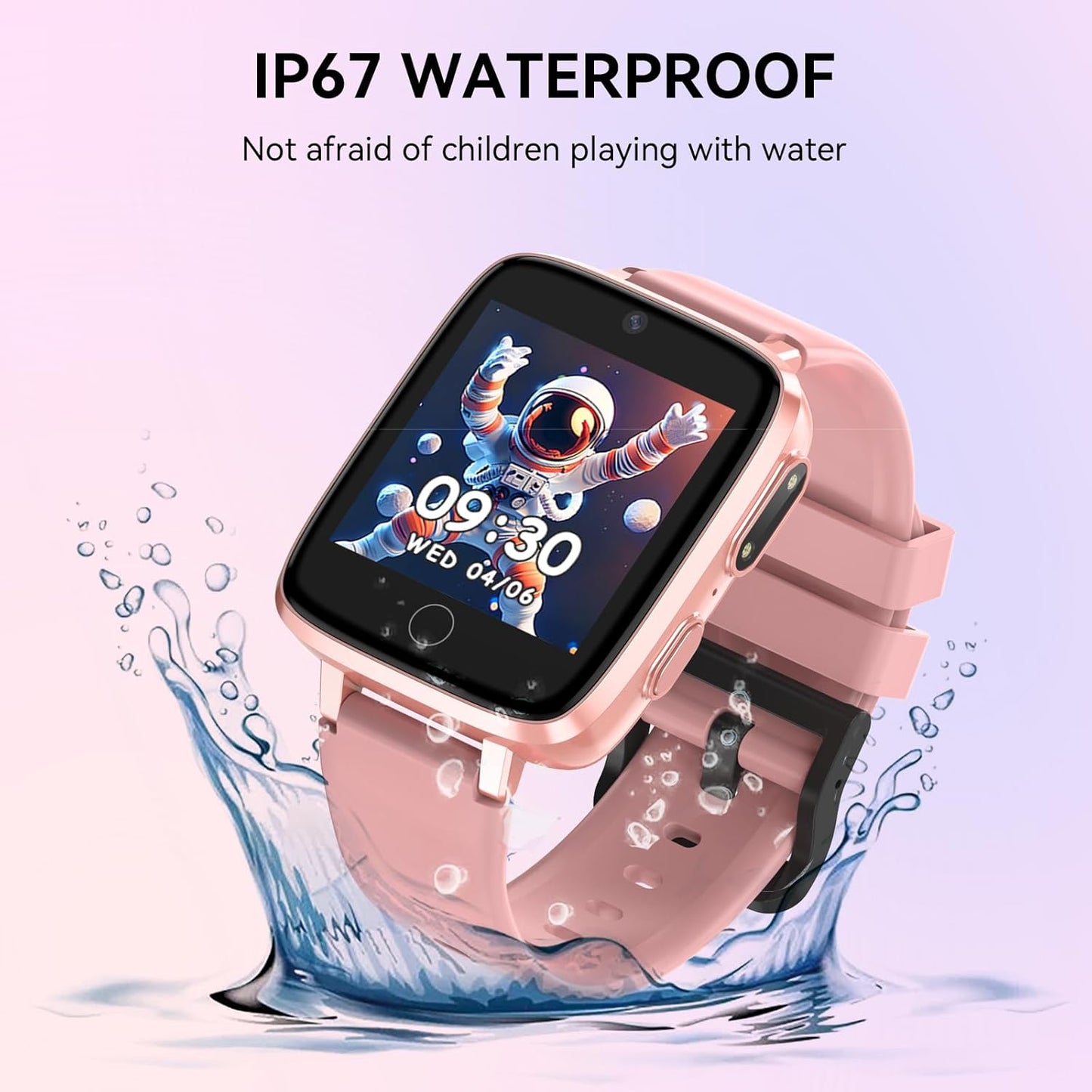 Kids Smart Watch for Girls Boys Ages 4-12, HD Touchscreen Watches, Smartwatch for Kids with 26 Games Camera Video Recorder, Birthday Toys with Music, IP67 Waterproof Pedometer, Flashlight, Alarm Clock