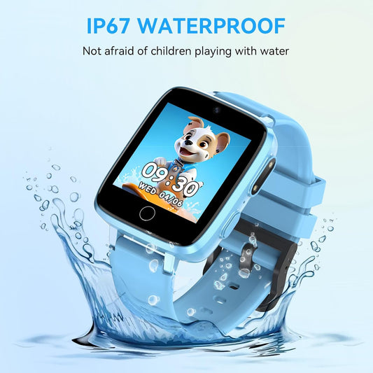 Kids Smart Watch for Girls Boys Ages 4-12, HD Touchscreen Watches, Smartwatch for Kids with 26 Games Camera Video Recorder, Birthday Toys with Music, IP67 Waterproof Pedometer, Flashlight, Alarm Clock