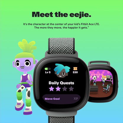 Fitbit Google Ace LTE - Kids Smartwatch with Call, Message, GPS, and Activity-Based Games, Ace Pass Data Plan Required - Mild - Strange Arcade